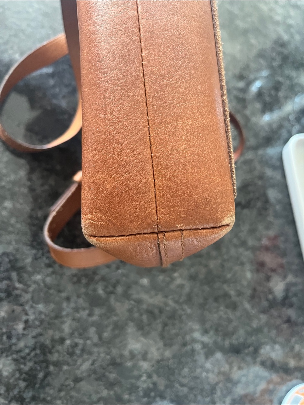 Madewell Small Transport Crossbody Bag Brown Leather Boho Chic Adjustable Strap - Picture 7 of 10